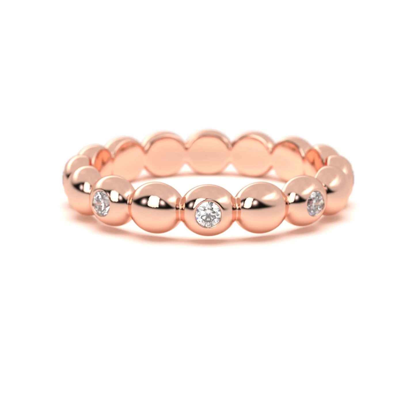 Spark Bead Silver Ring