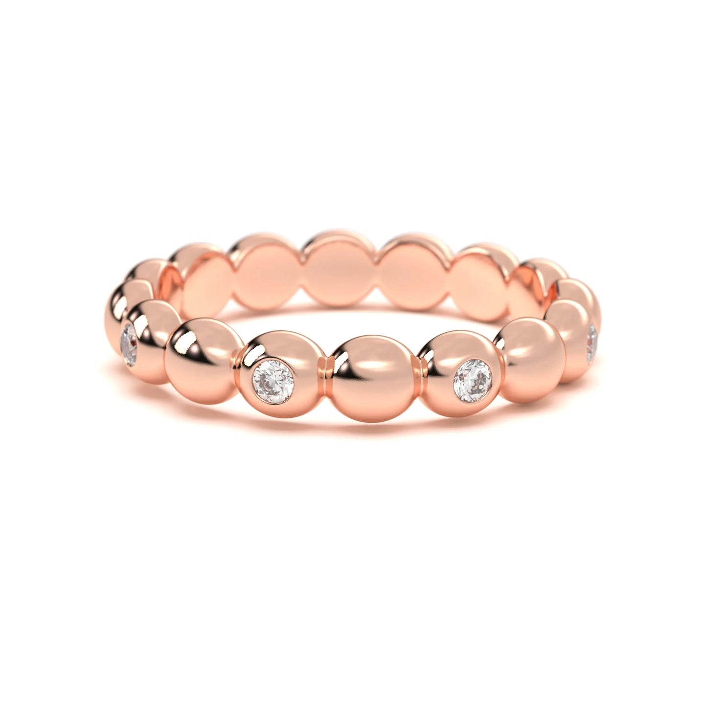 Spark Bead Silver Ring
