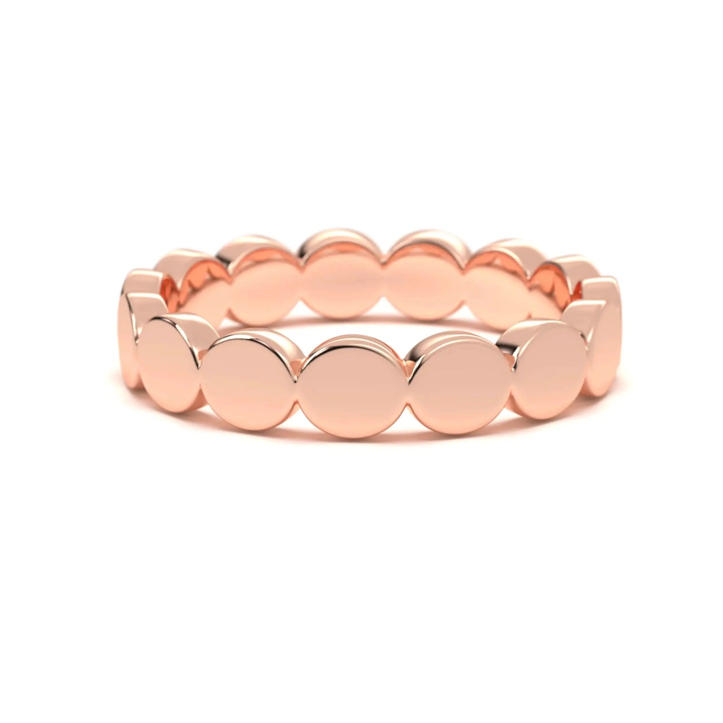silver Sleek Round Link Ring
