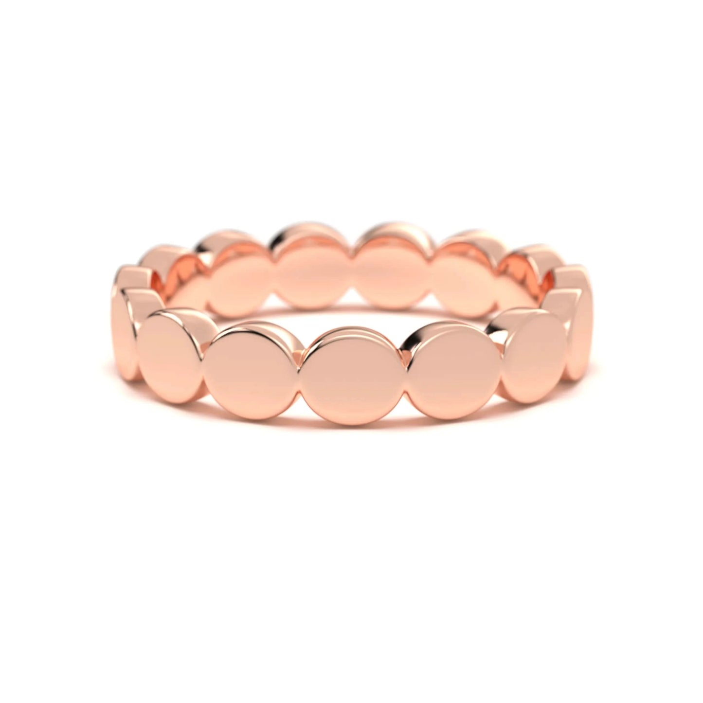 silver Sleek Round Link Ring