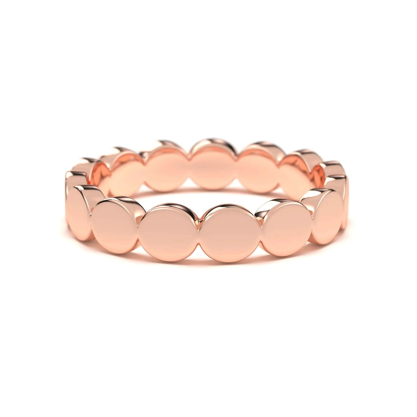 silver Sleek Round Link Ring