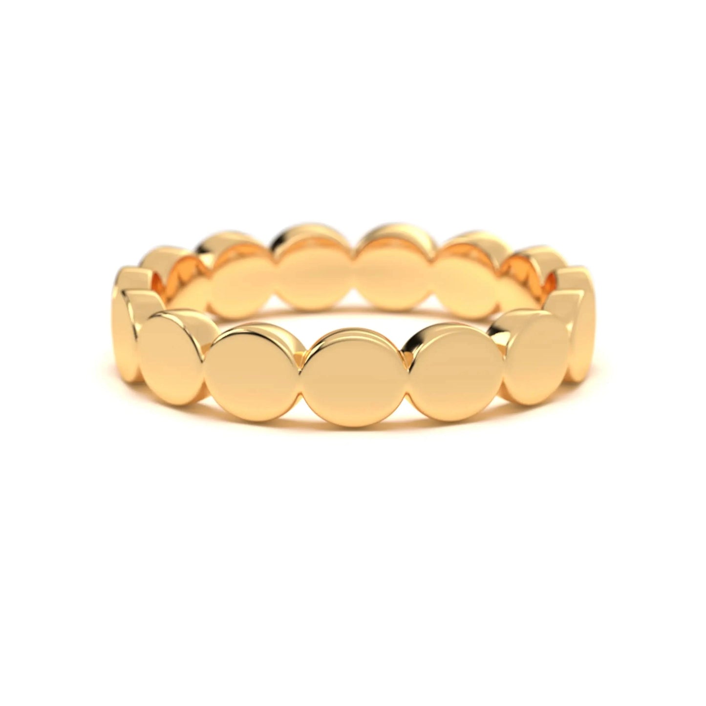 silver Sleek Round Link Ring