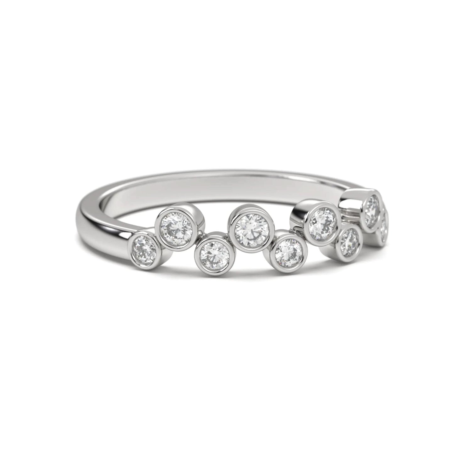 Classic silver Bezel Stone Ring