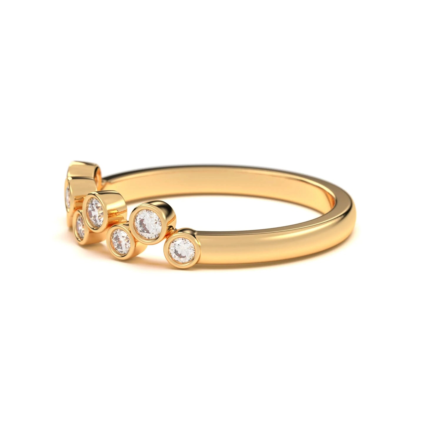 Classic silver Bezel Stone Ring