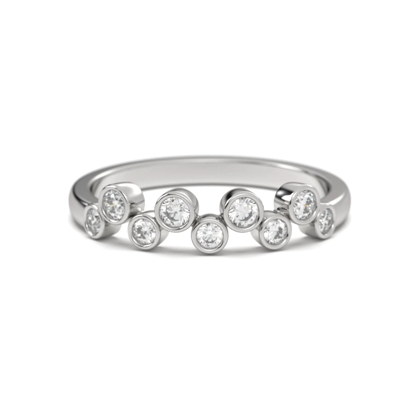 Classic silver Bezel Stone Ring