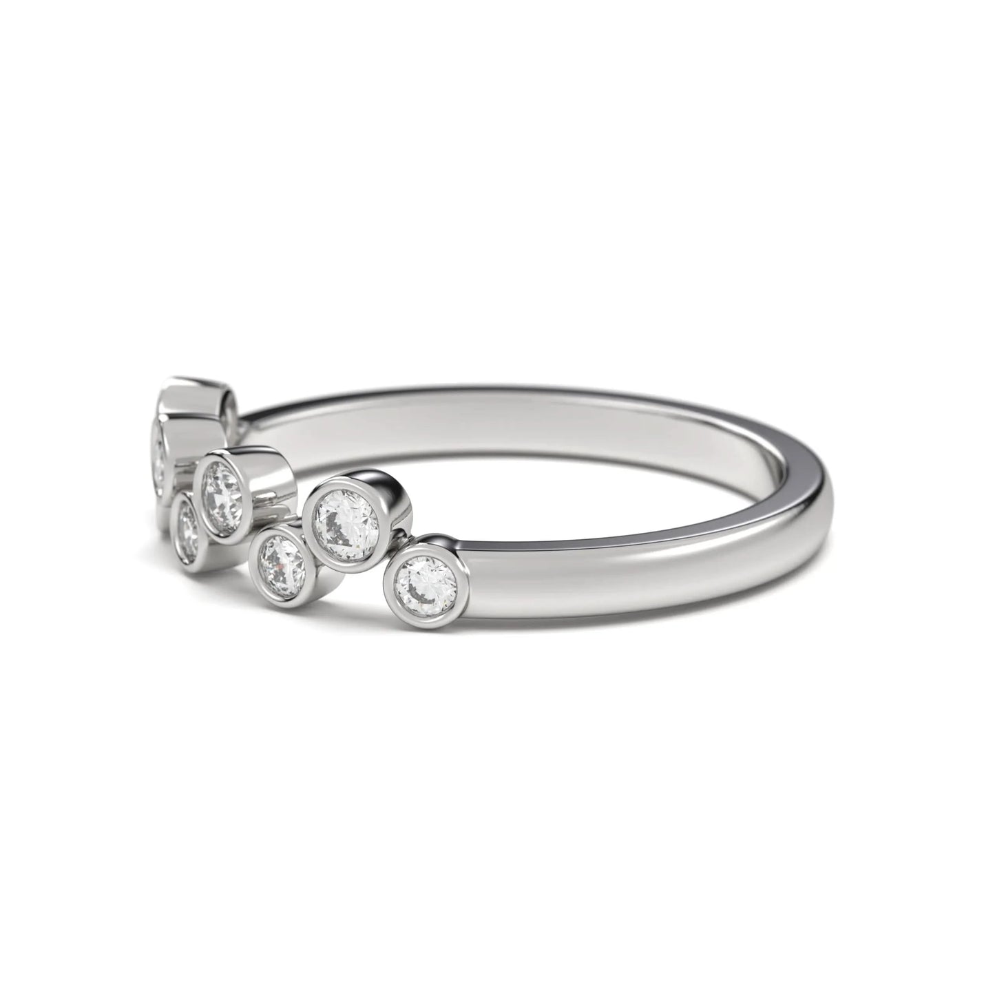 Classic silver Bezel Stone Ring