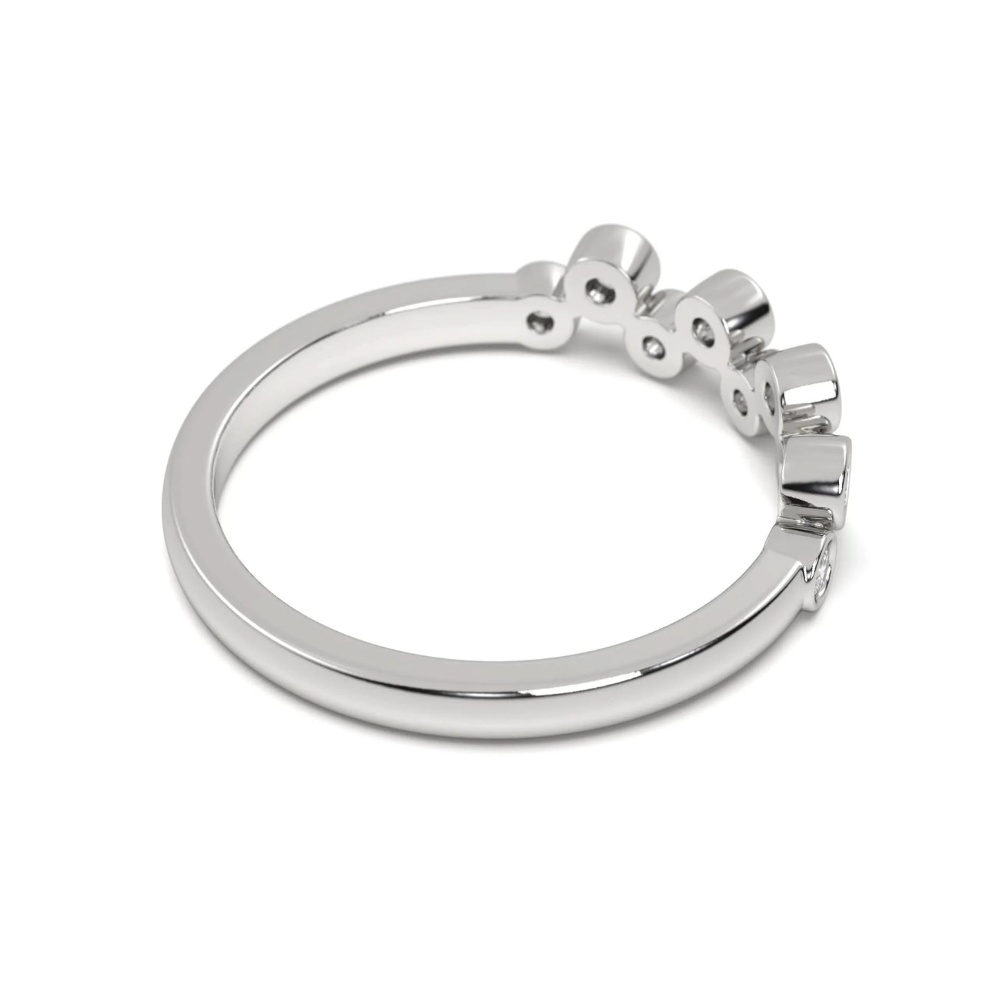 Classic silver Bezel Stone Ring