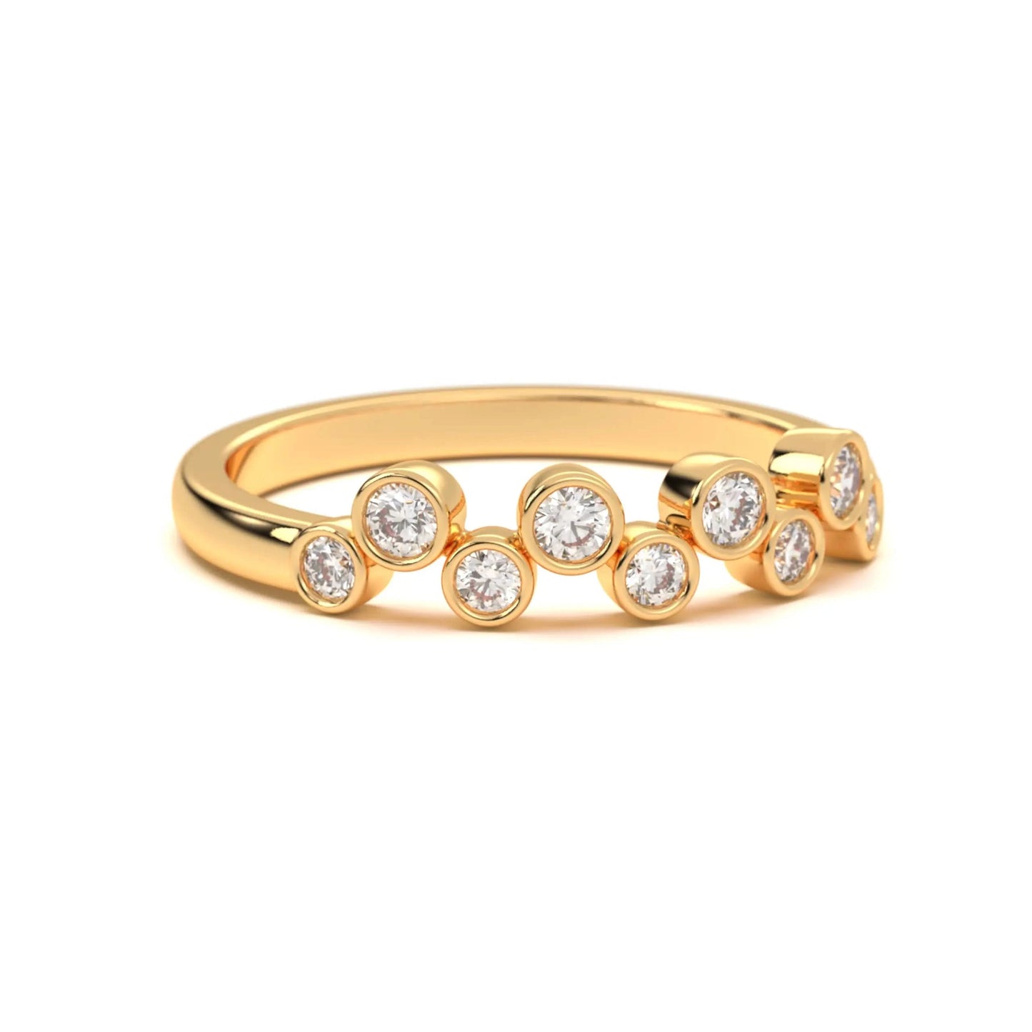 Classic silver Bezel Stone Ring