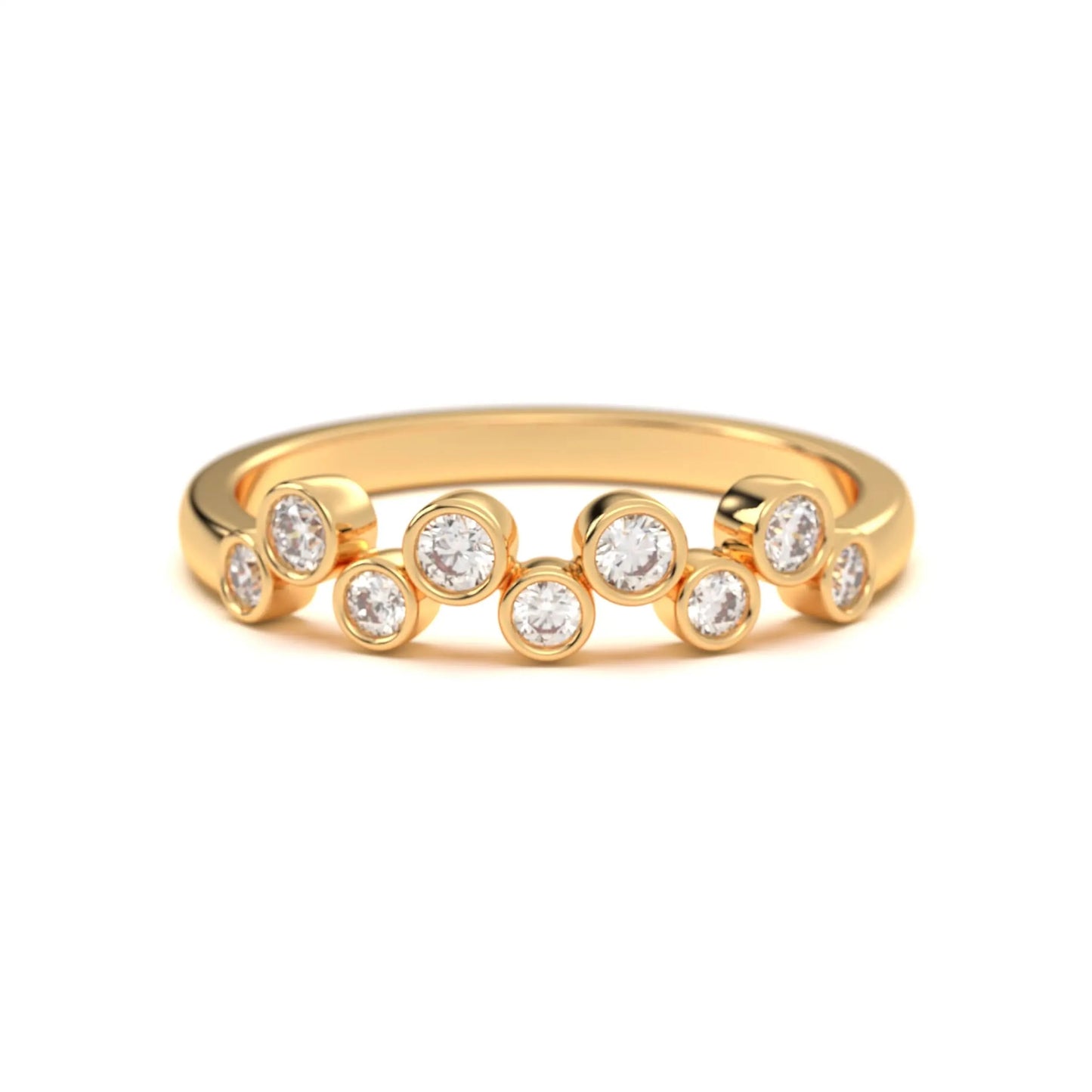 Classic silver Bezel Stone Ring