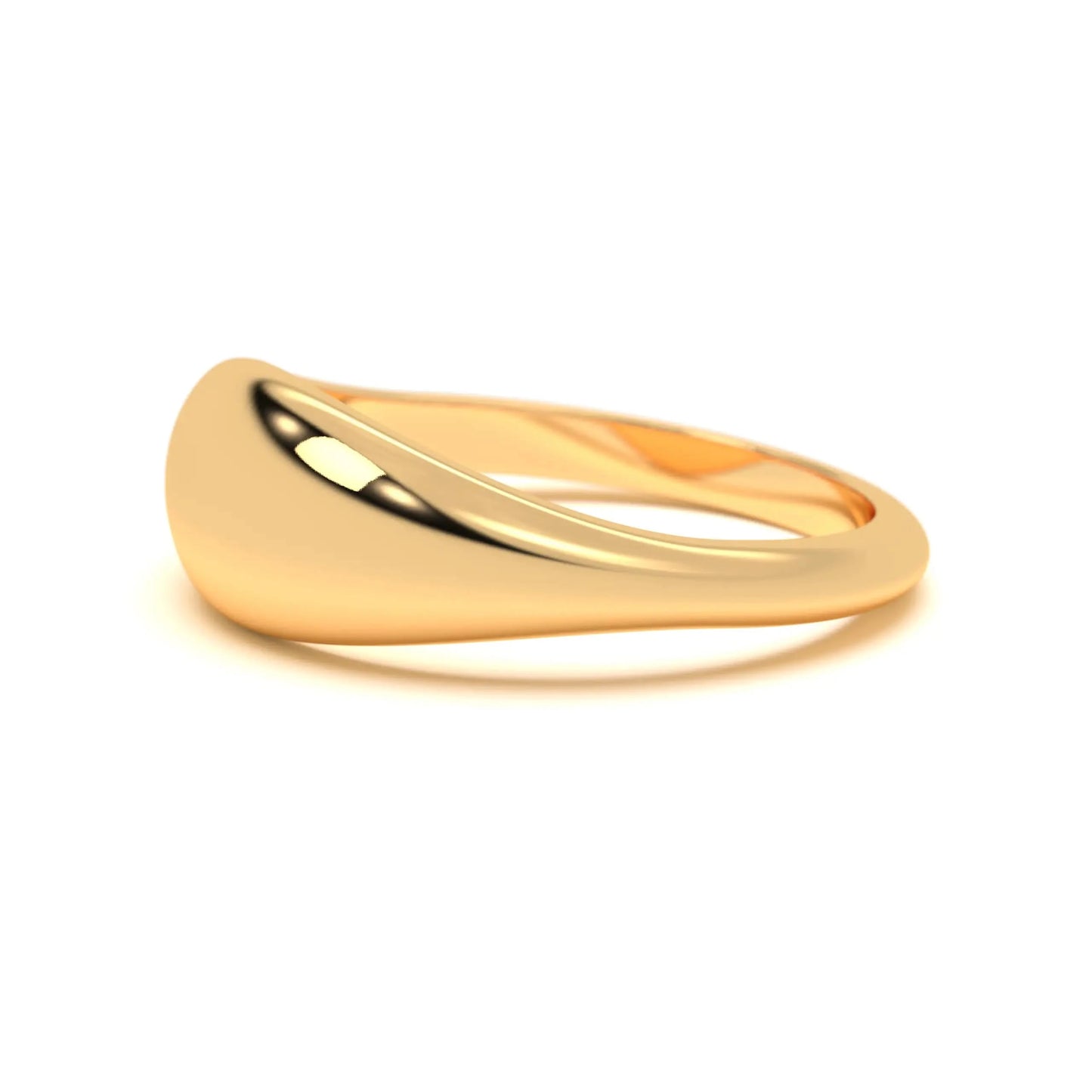 Fluid silver Curve Ring