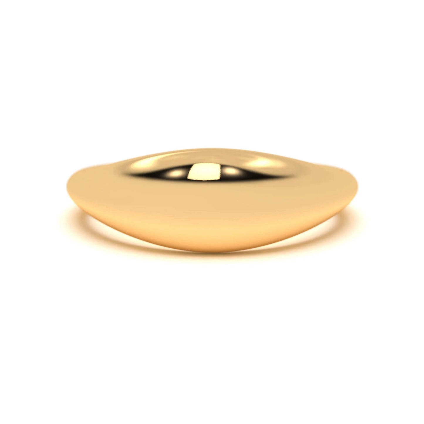 Fluid silver Curve Ring