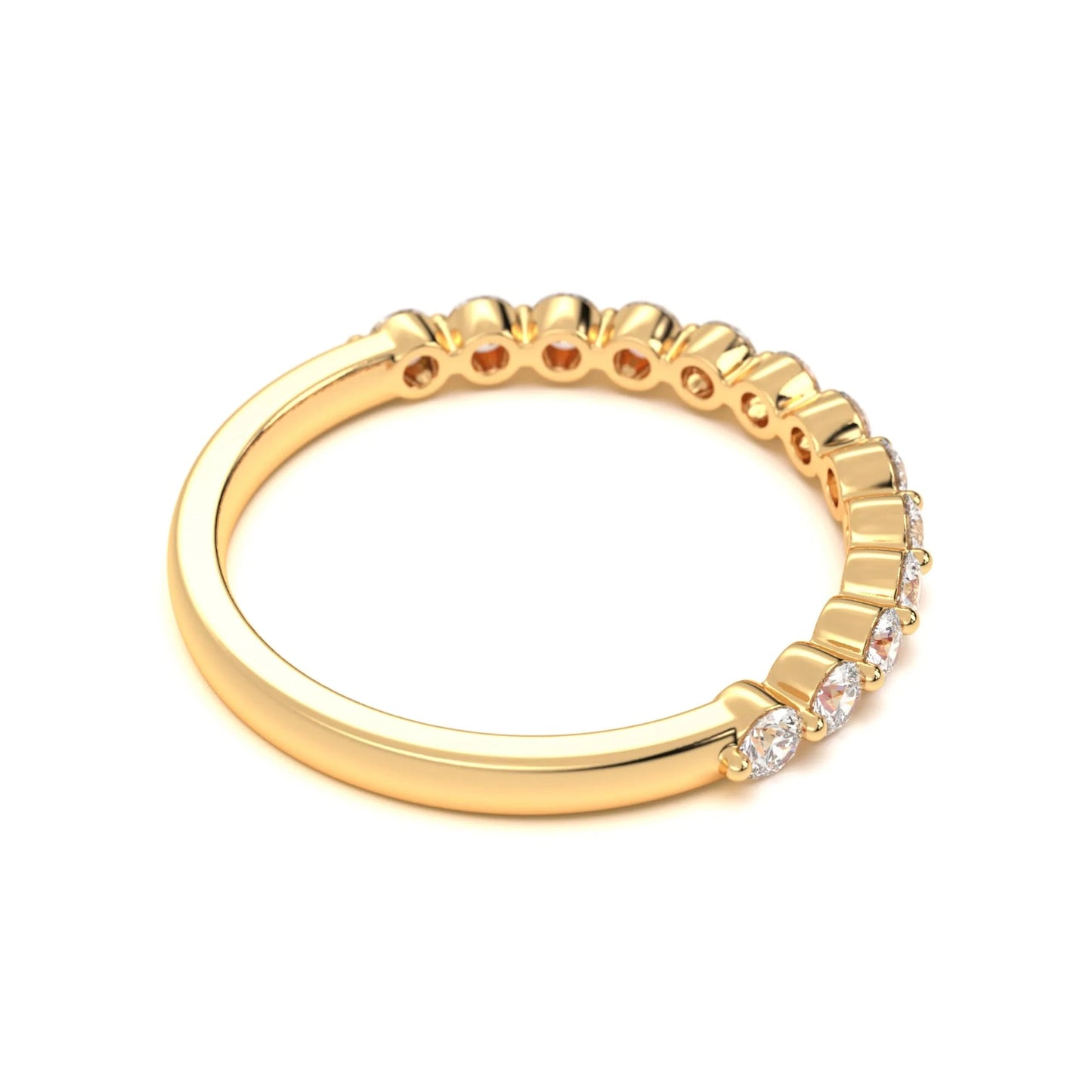 silver Delicate Diamond Stack Ring