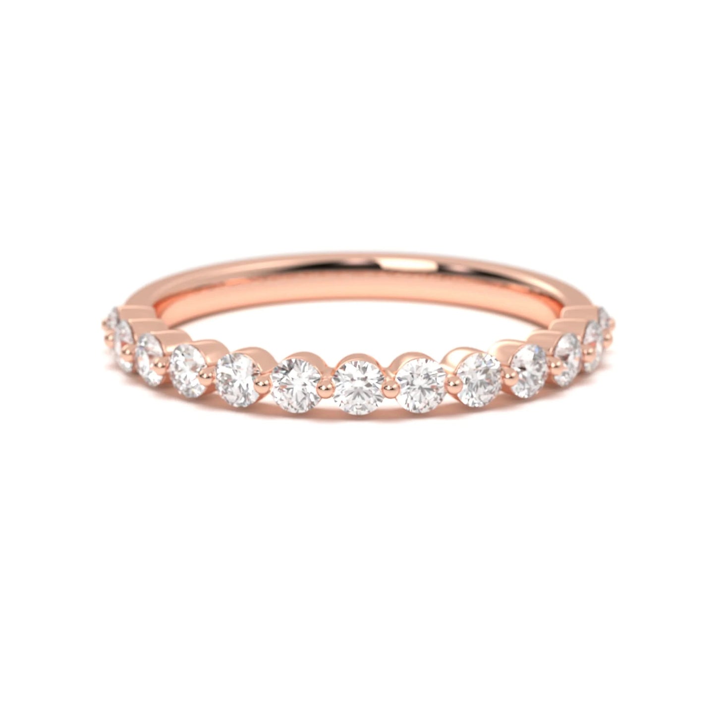 silver Delicate Diamond Stack Ring