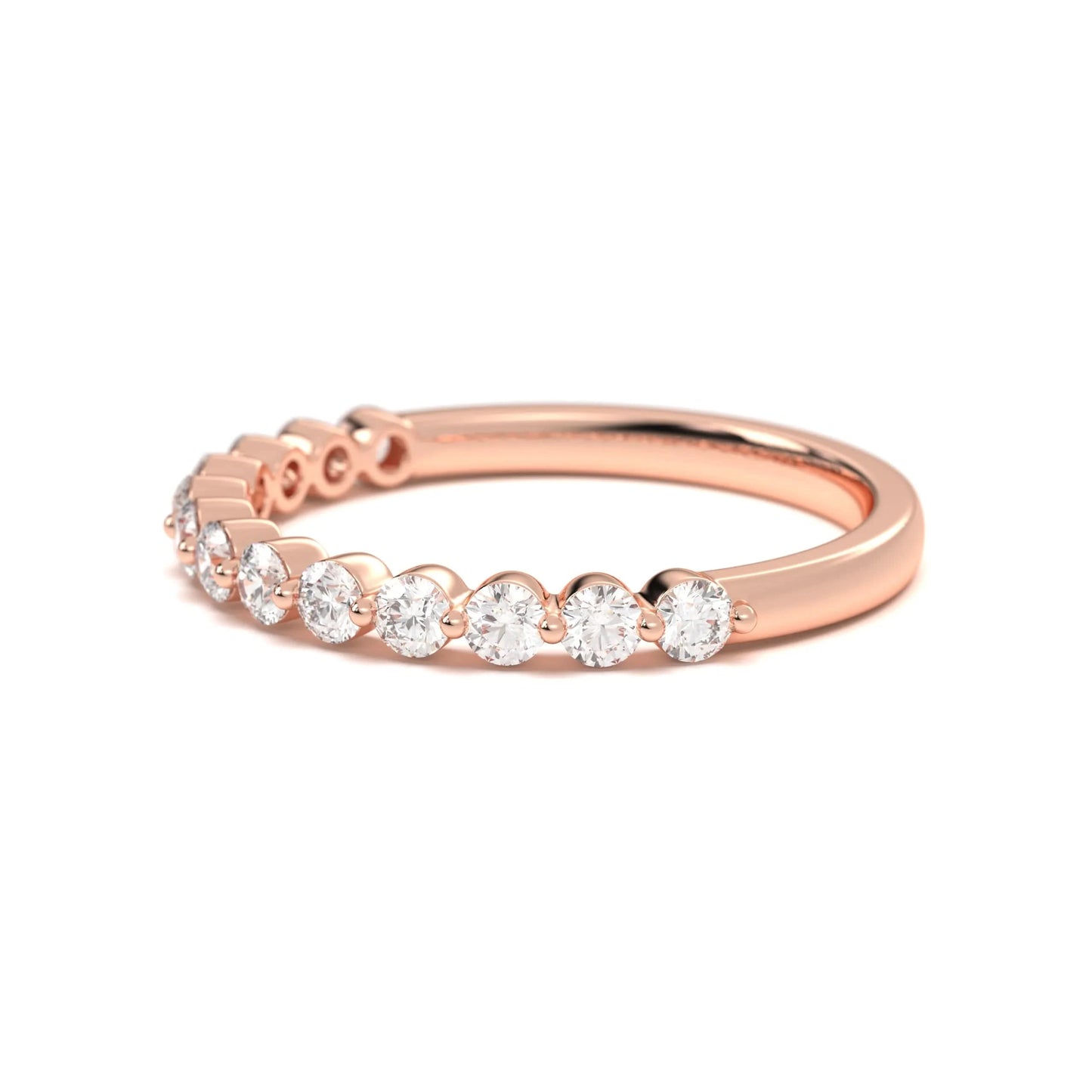 silver Delicate Diamond Stack Ring