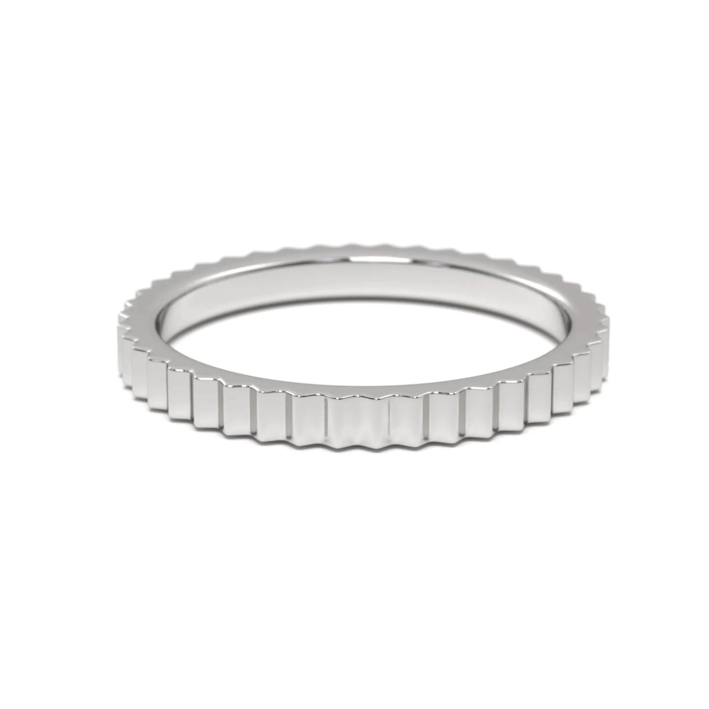 Textured Silver Band