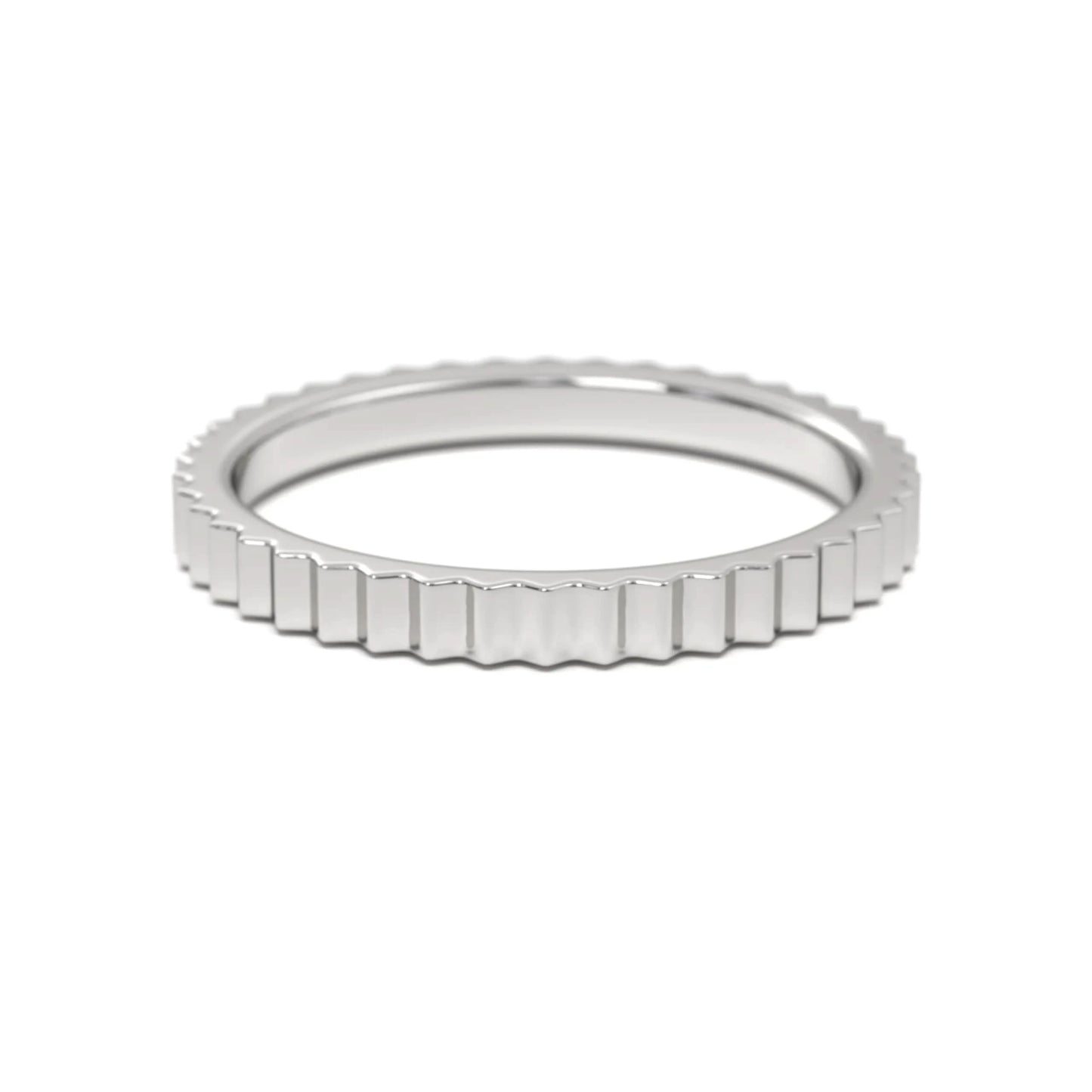 Textured Silver Band
