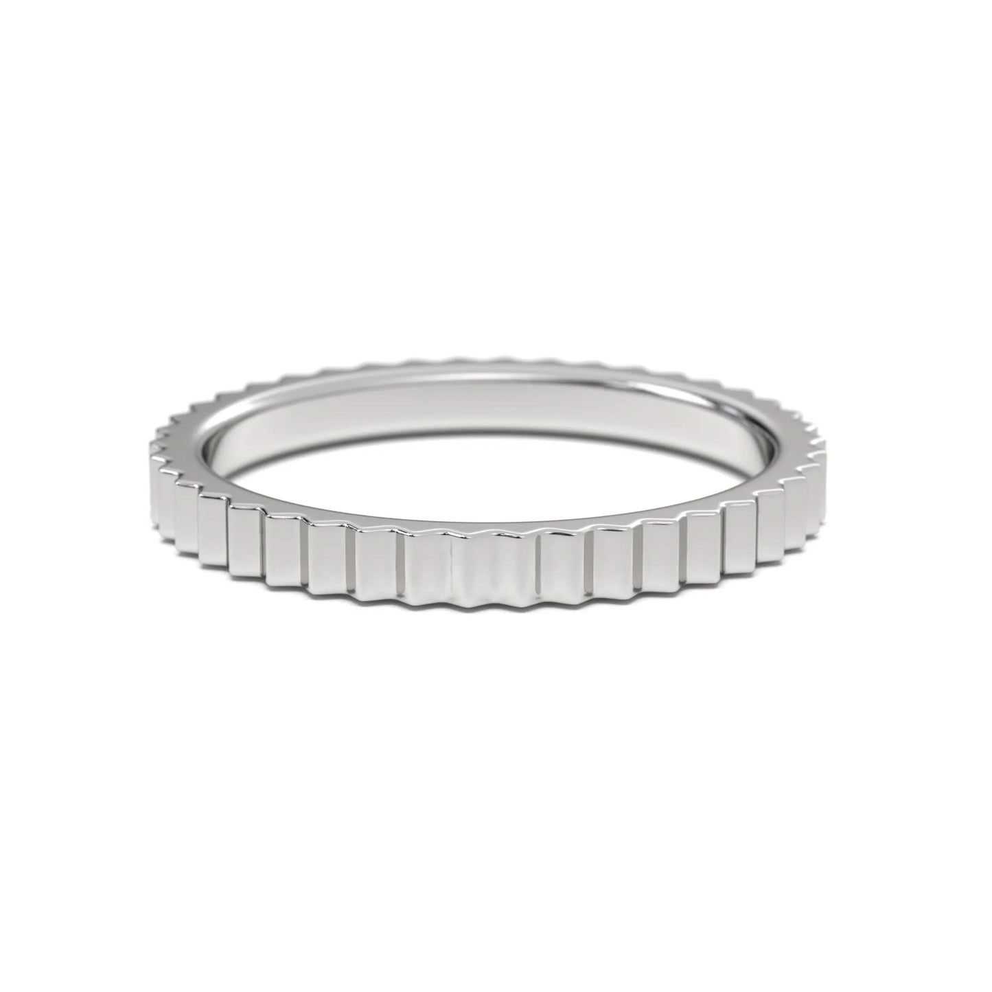 Textured Silver Band