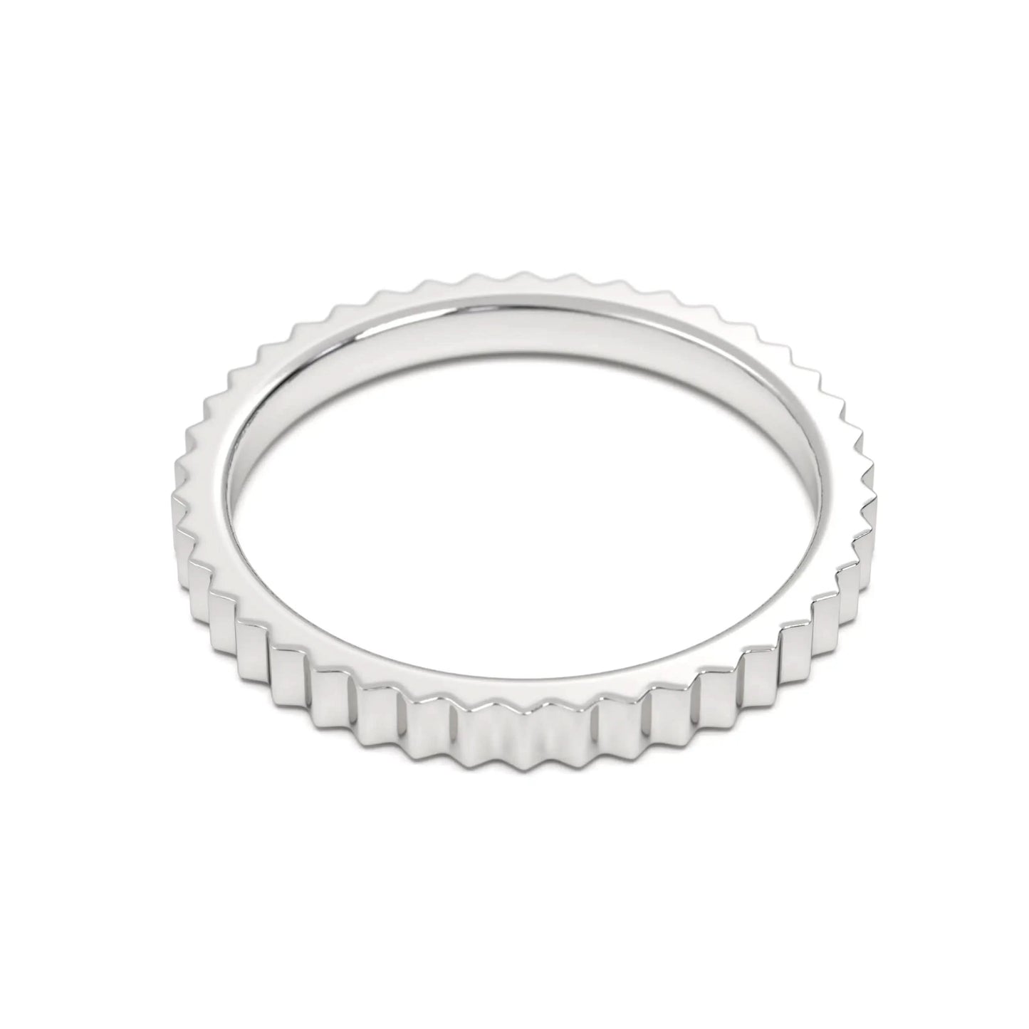Textured Silver Band
