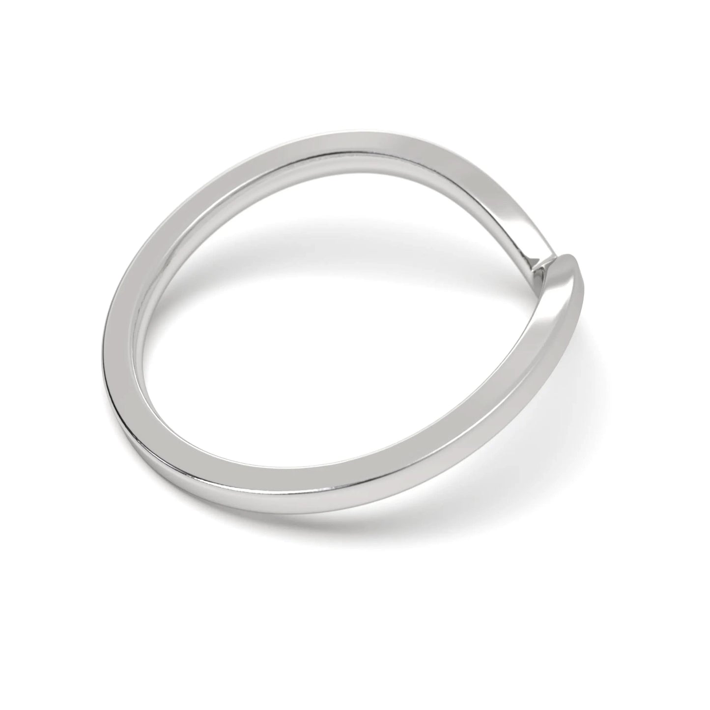 Minimal silver V Shape Ring