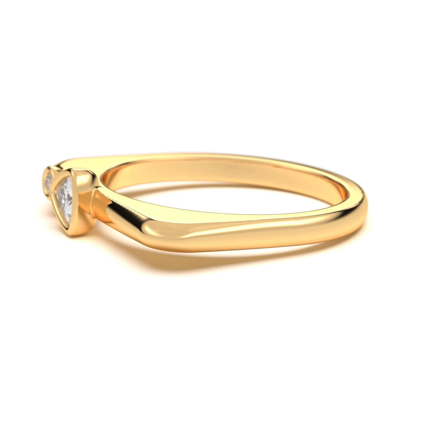 Celeste silver Dual Stone Ring