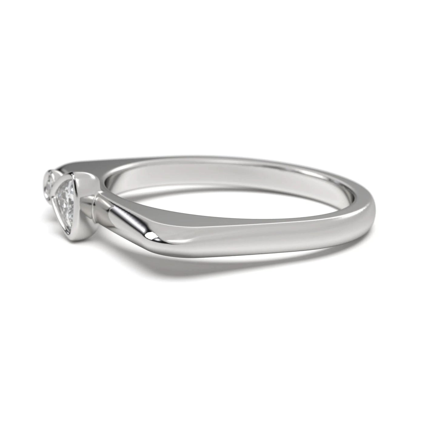 Celeste silver Dual Stone Ring