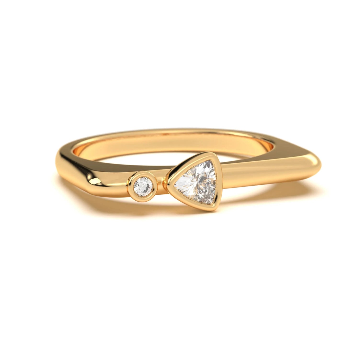 Celeste silver Dual Stone Ring