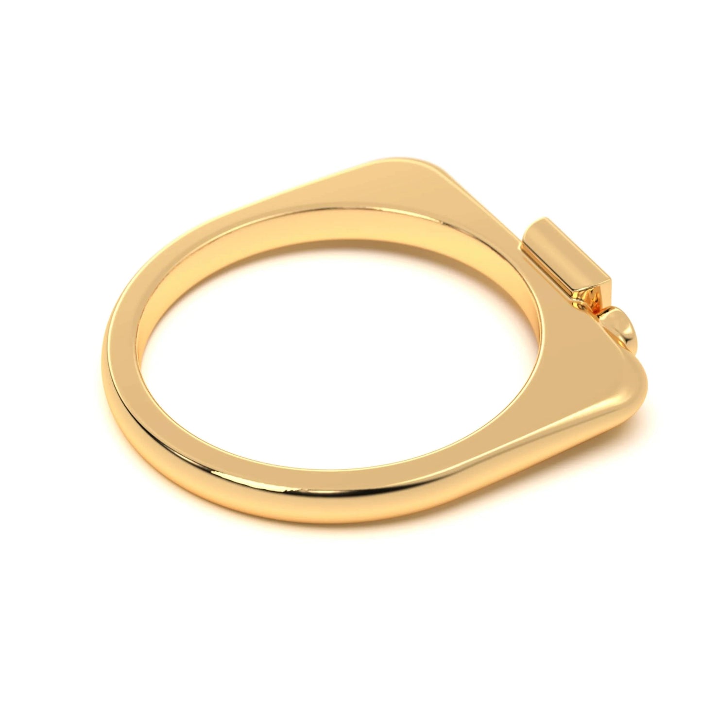 Sleek silver Spark Ring