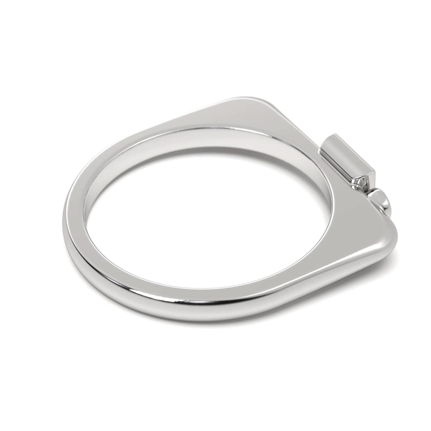 Sleek silver Spark Ring