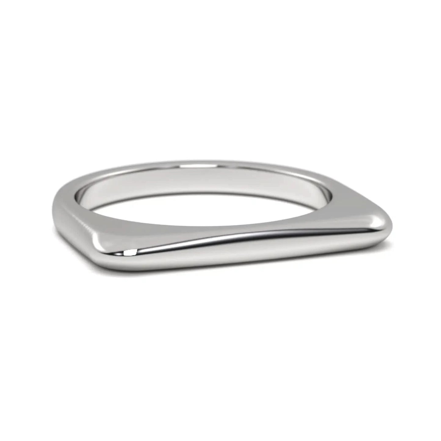 Modern Curve Silver Ring
