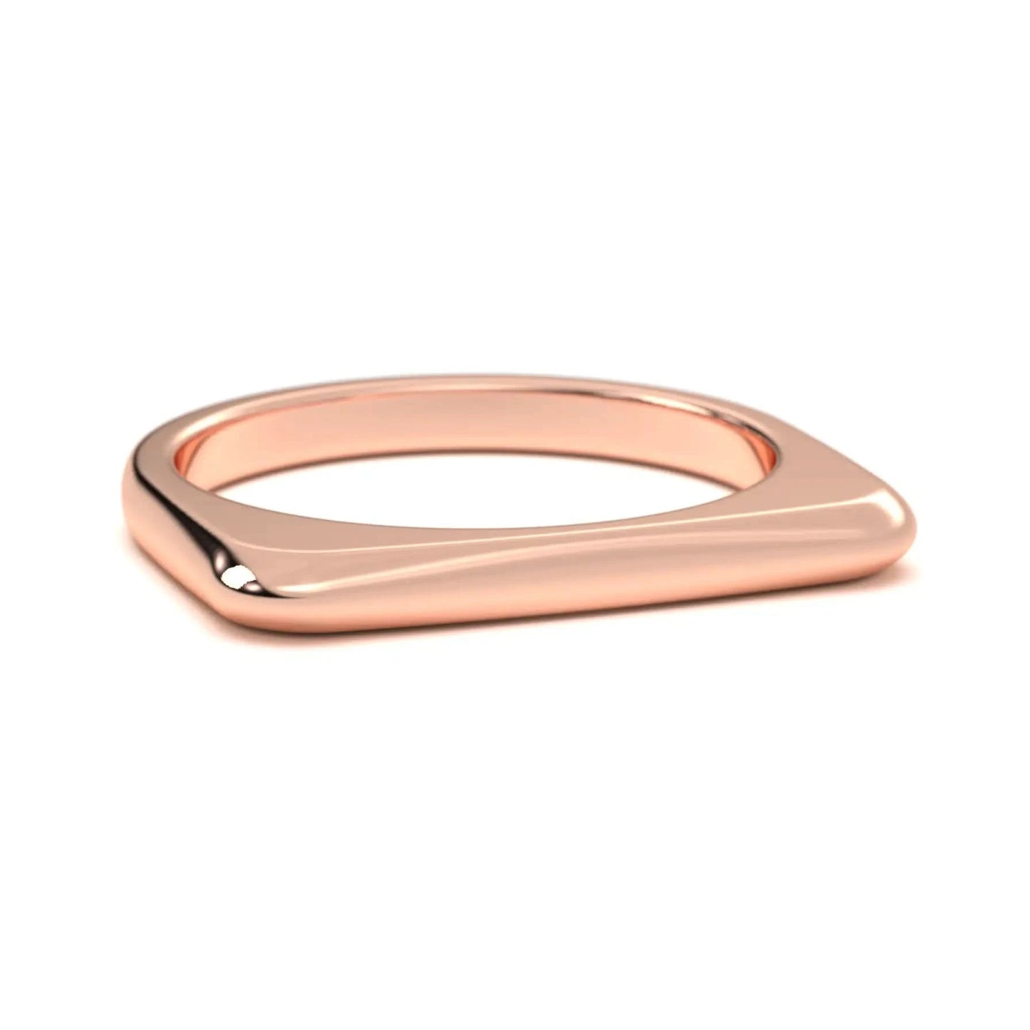 Modern Curve Silver Ring
