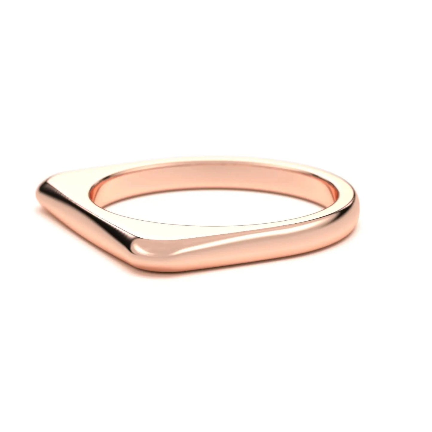 Modern Curve Silver Ring