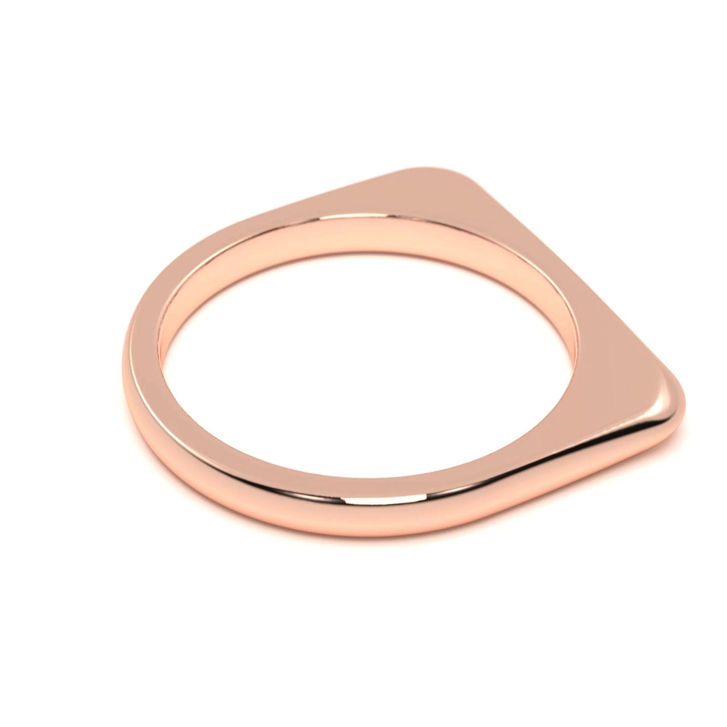 Modern Curve Silver Ring
