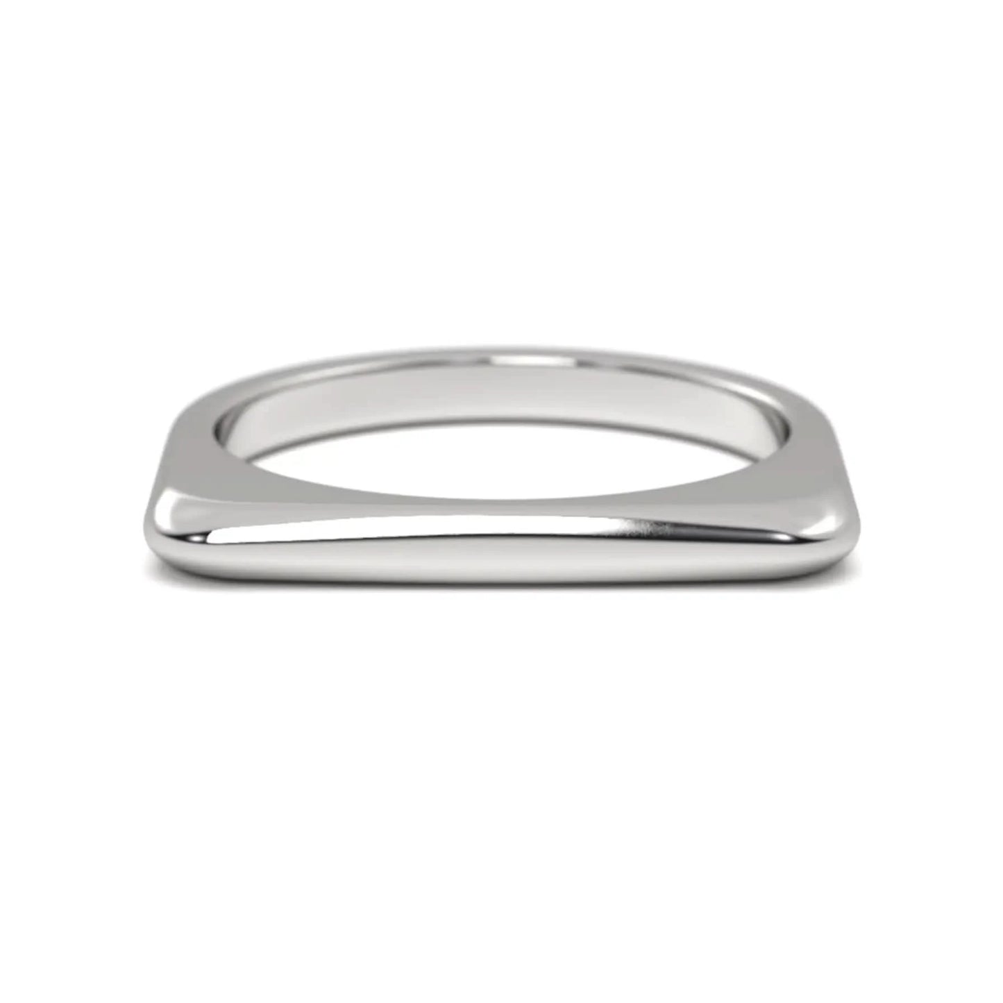 Modern Curve Silver Ring