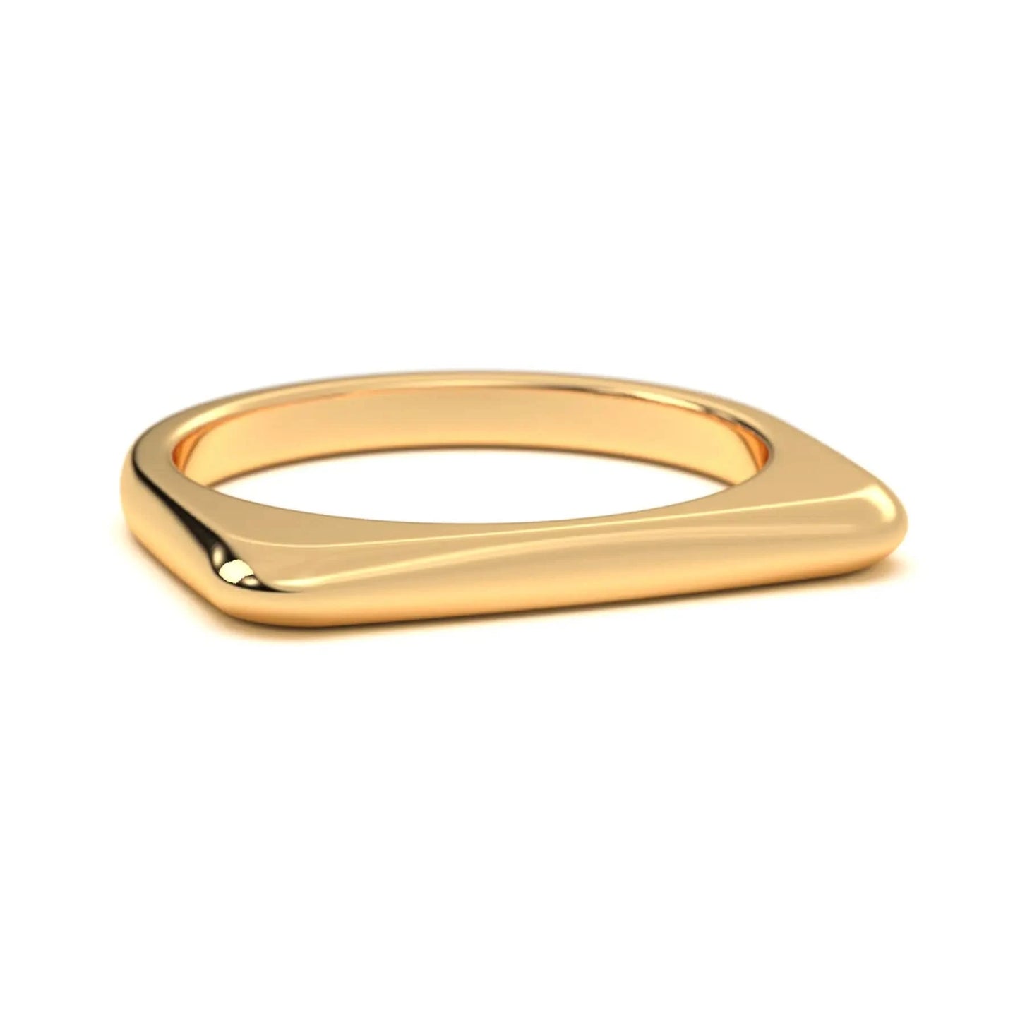 Modern Curve Silver Ring