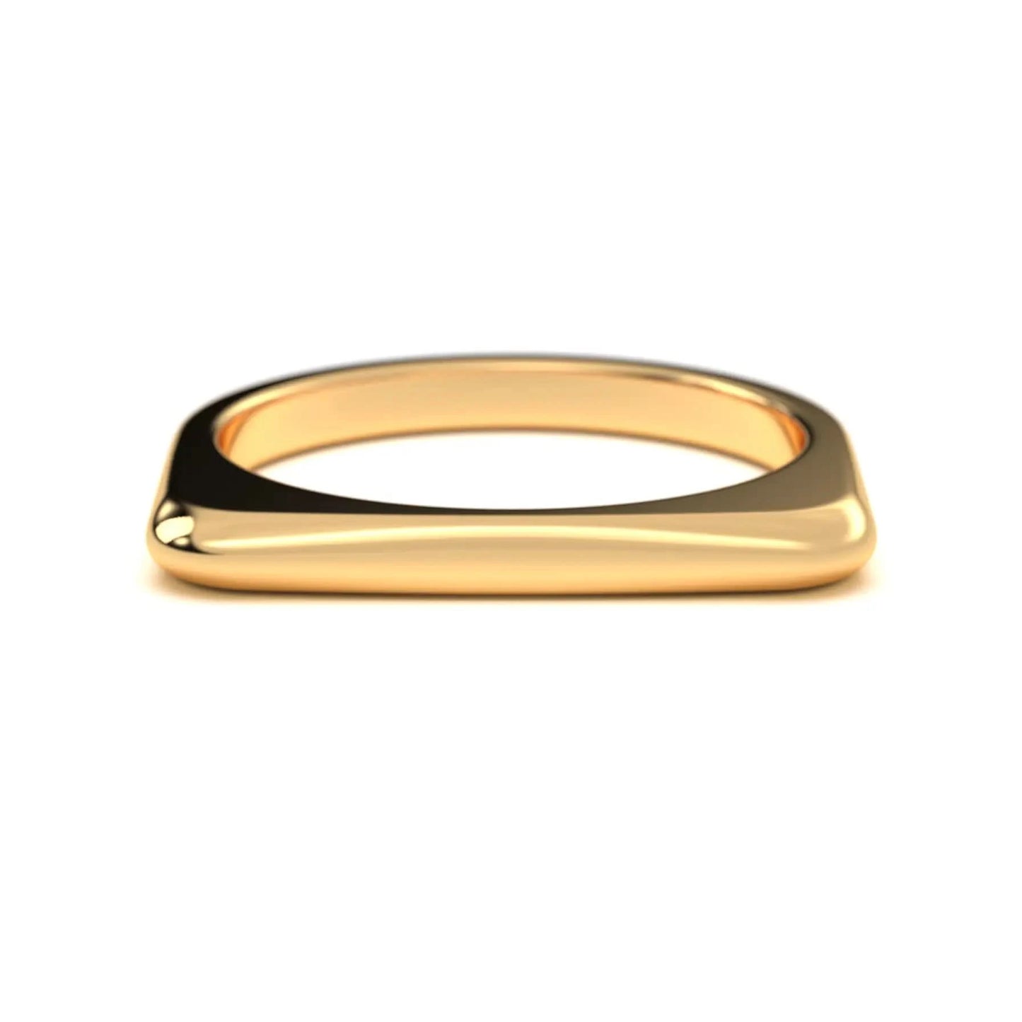 Modern Curve Silver Ring