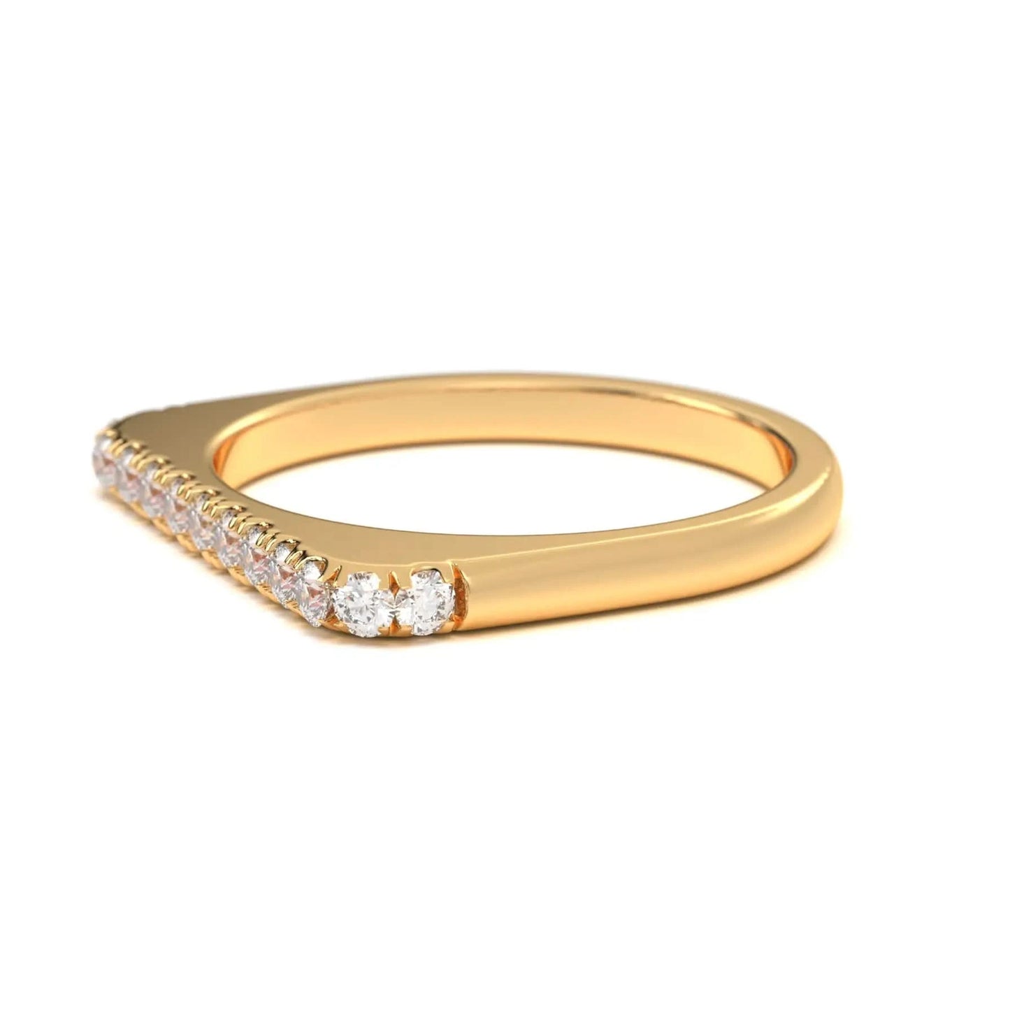 Dainty silver Diamond Line Ring