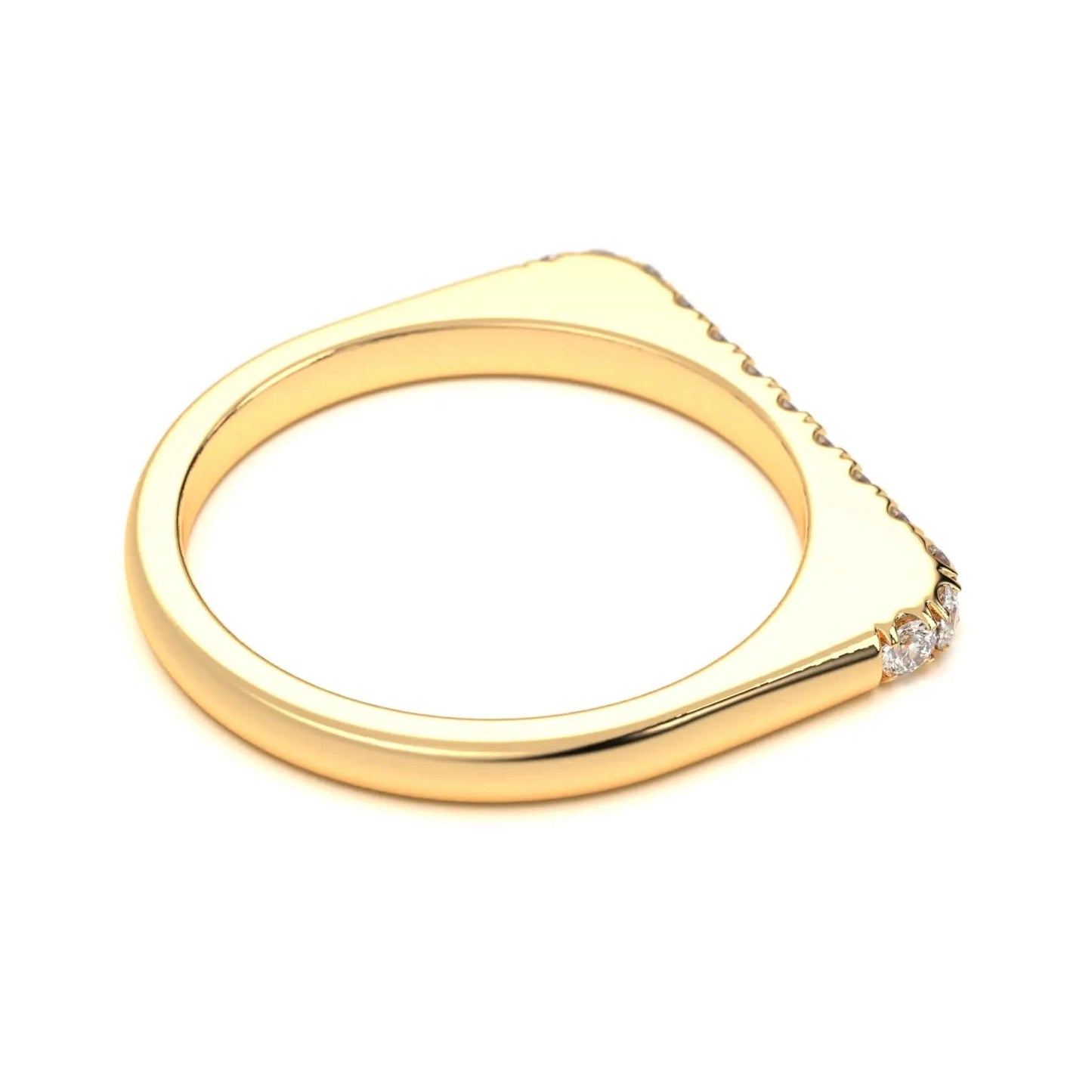 Dainty silver Diamond Line Ring