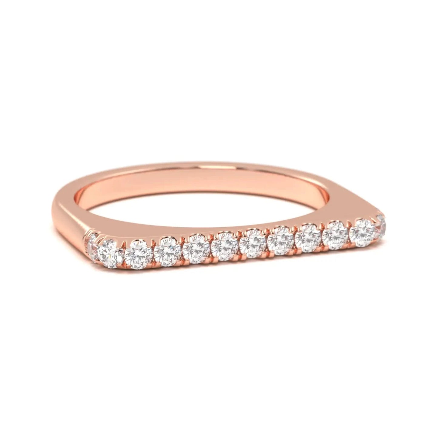Dainty silver Diamond Line Ring