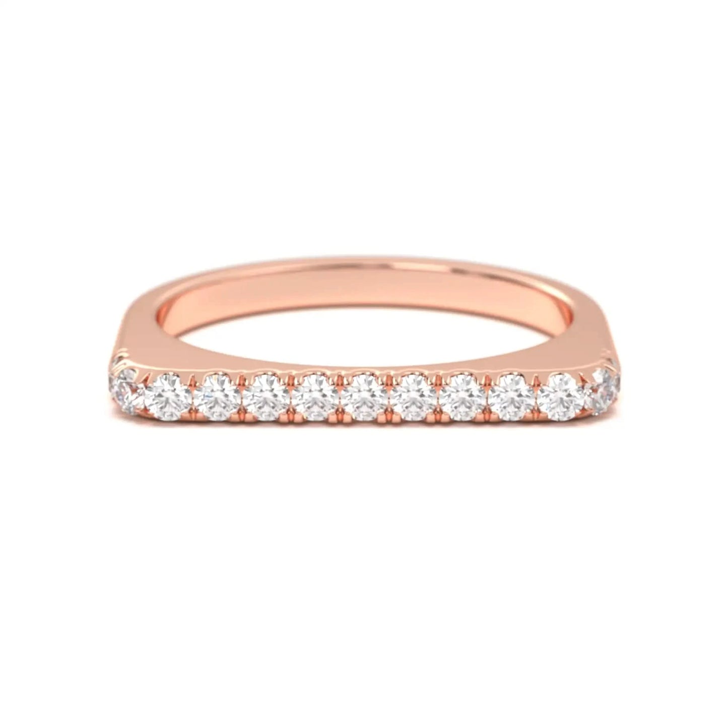Dainty silver Diamond Line Ring