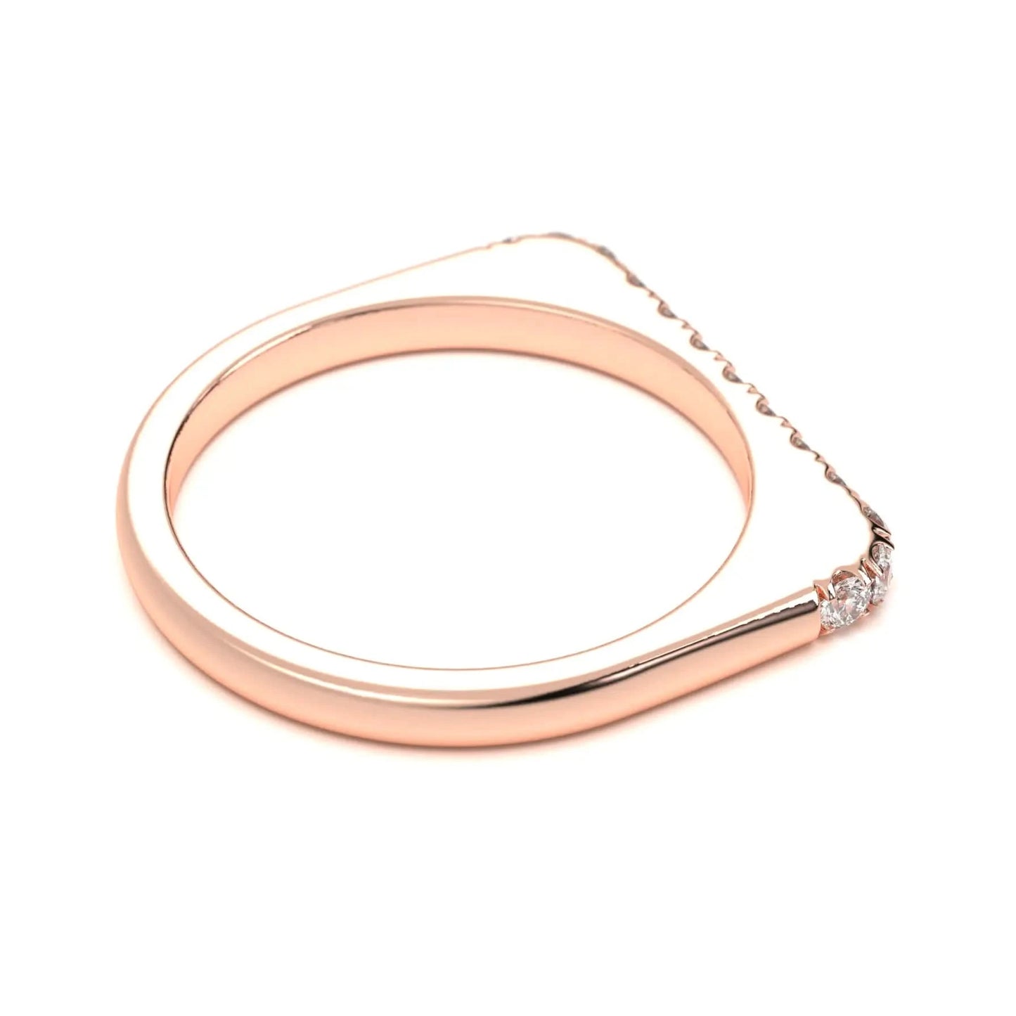 Dainty silver Diamond Line Ring