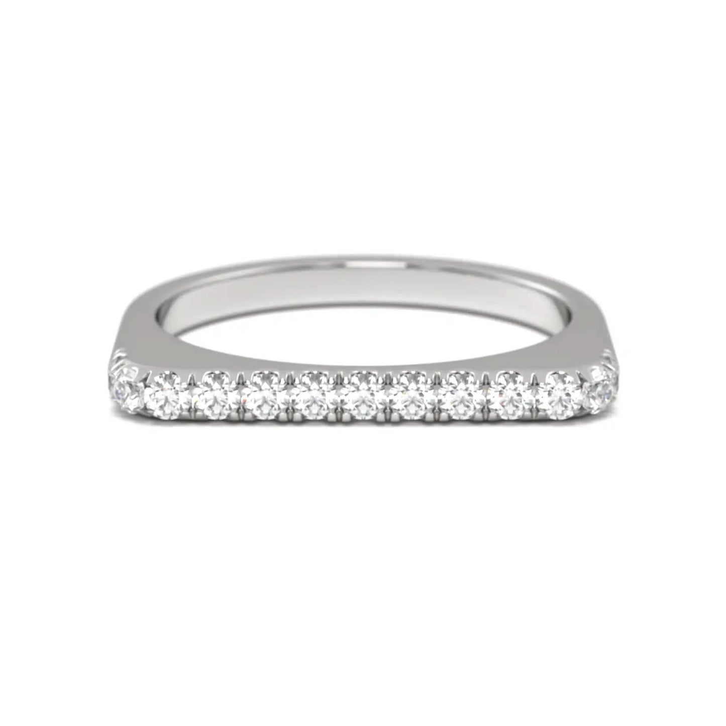Dainty silver Diamond Line Ring