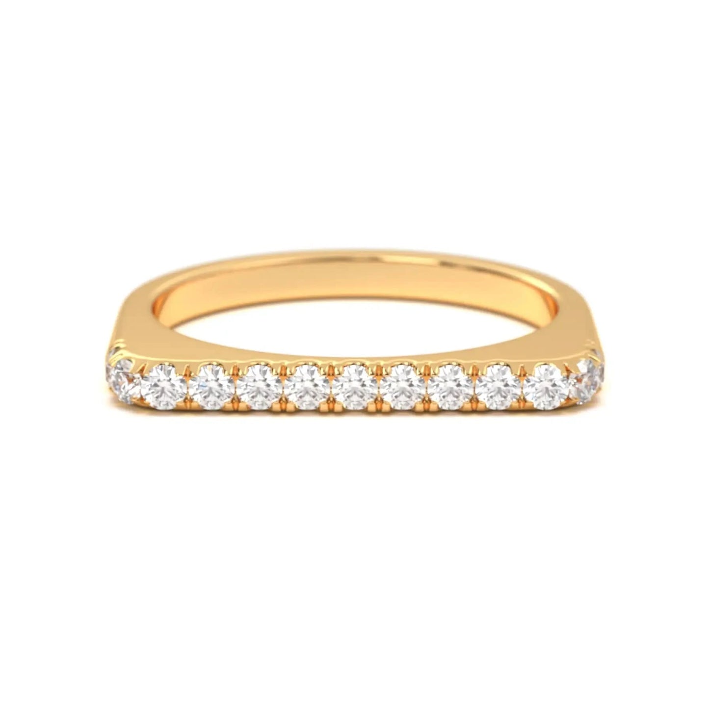 Dainty silver Diamond Line Ring