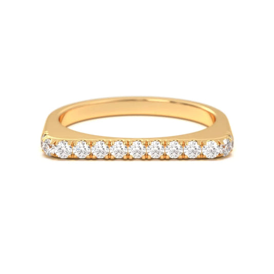 Dainty silver Diamond Line Ring
