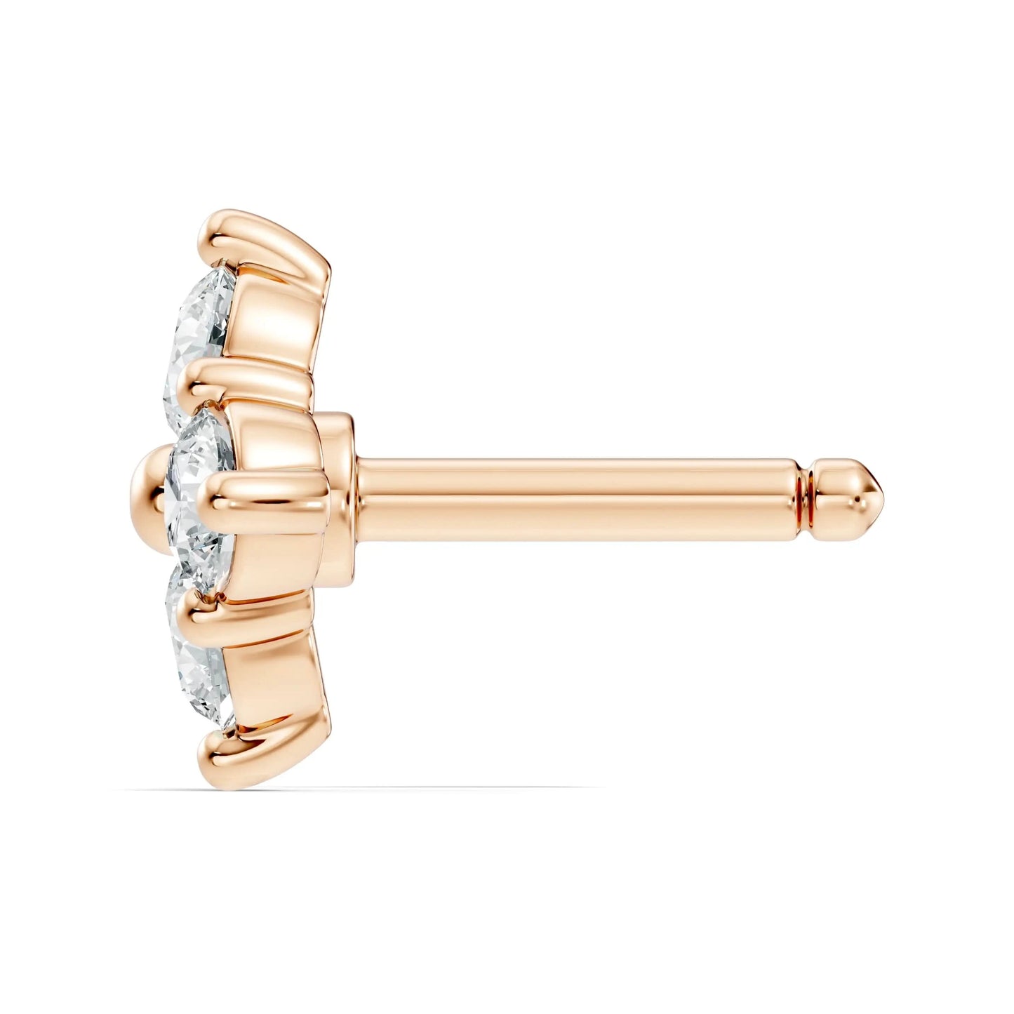silver Aura Diamond Nose Pin