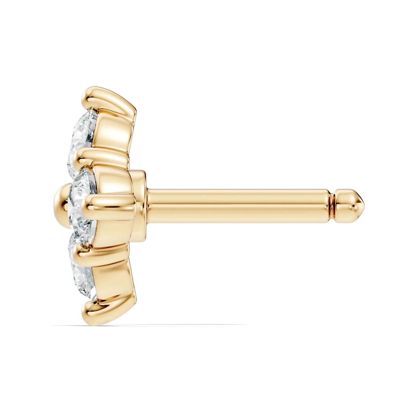 silver Aura Diamond Nose Pin