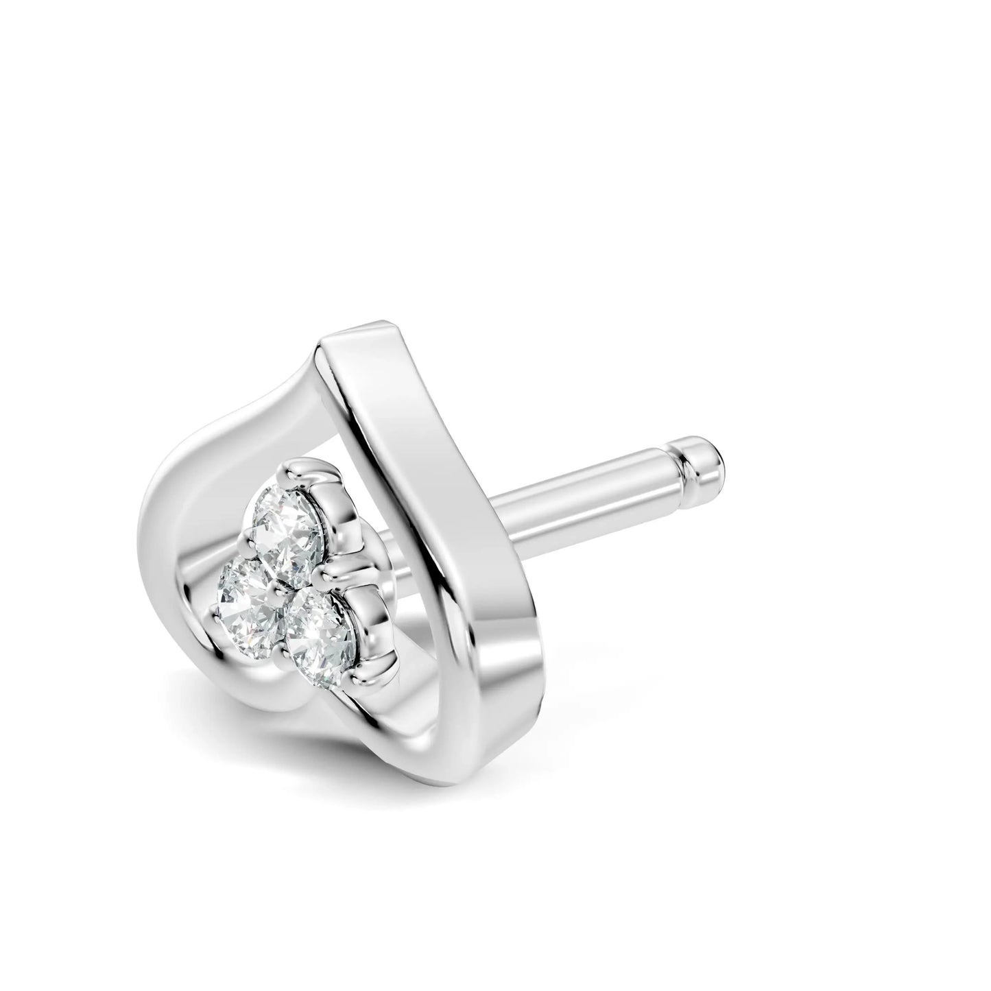 silver Grace Spark Nose Pin