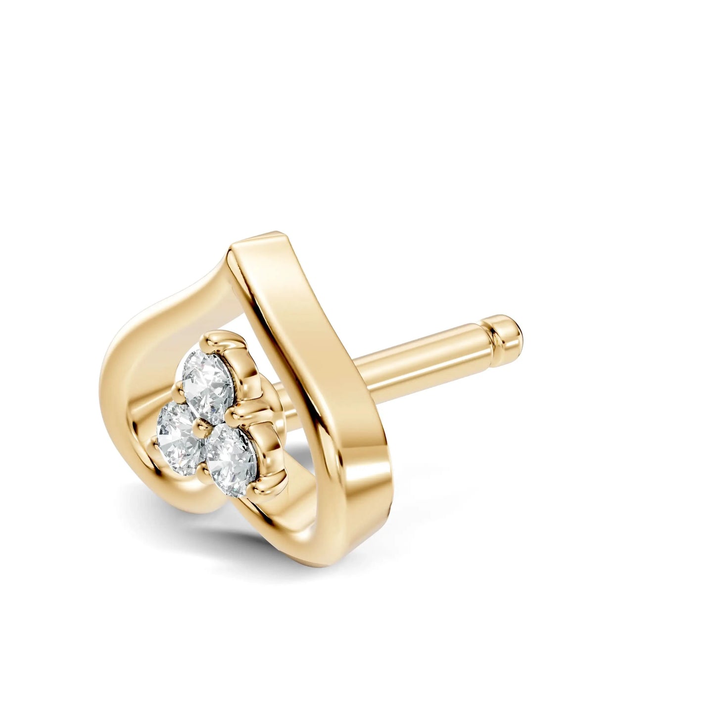 silver Grace Spark Nose Pin