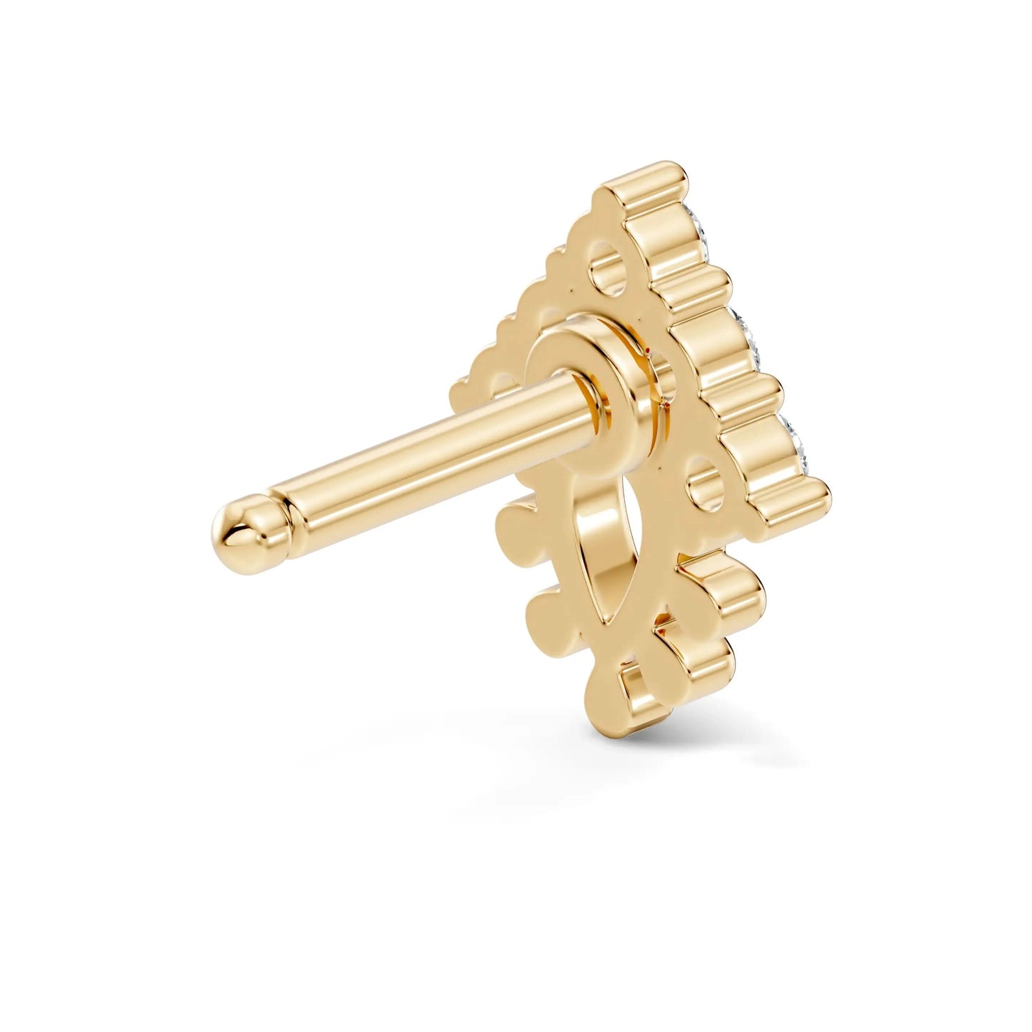 silver Dew Drop Nose Pin