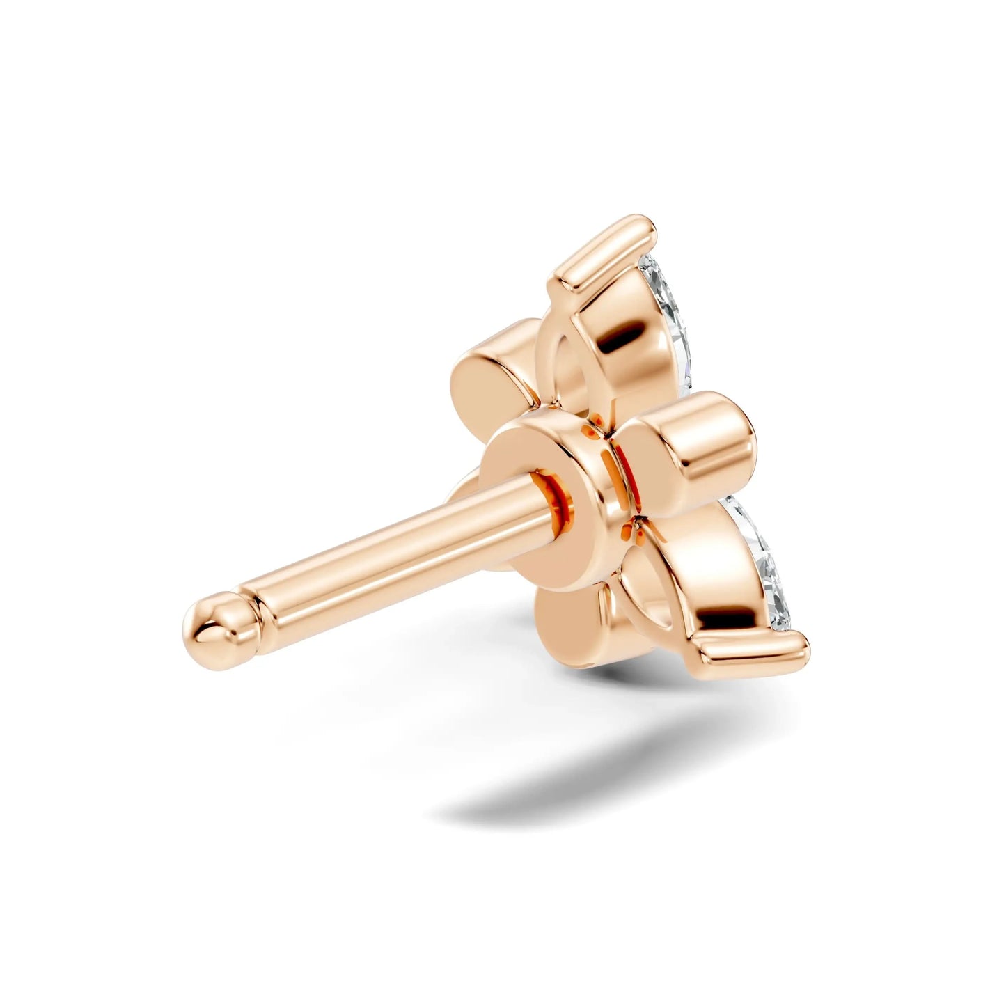 silver Petalite Spark Nose Pin