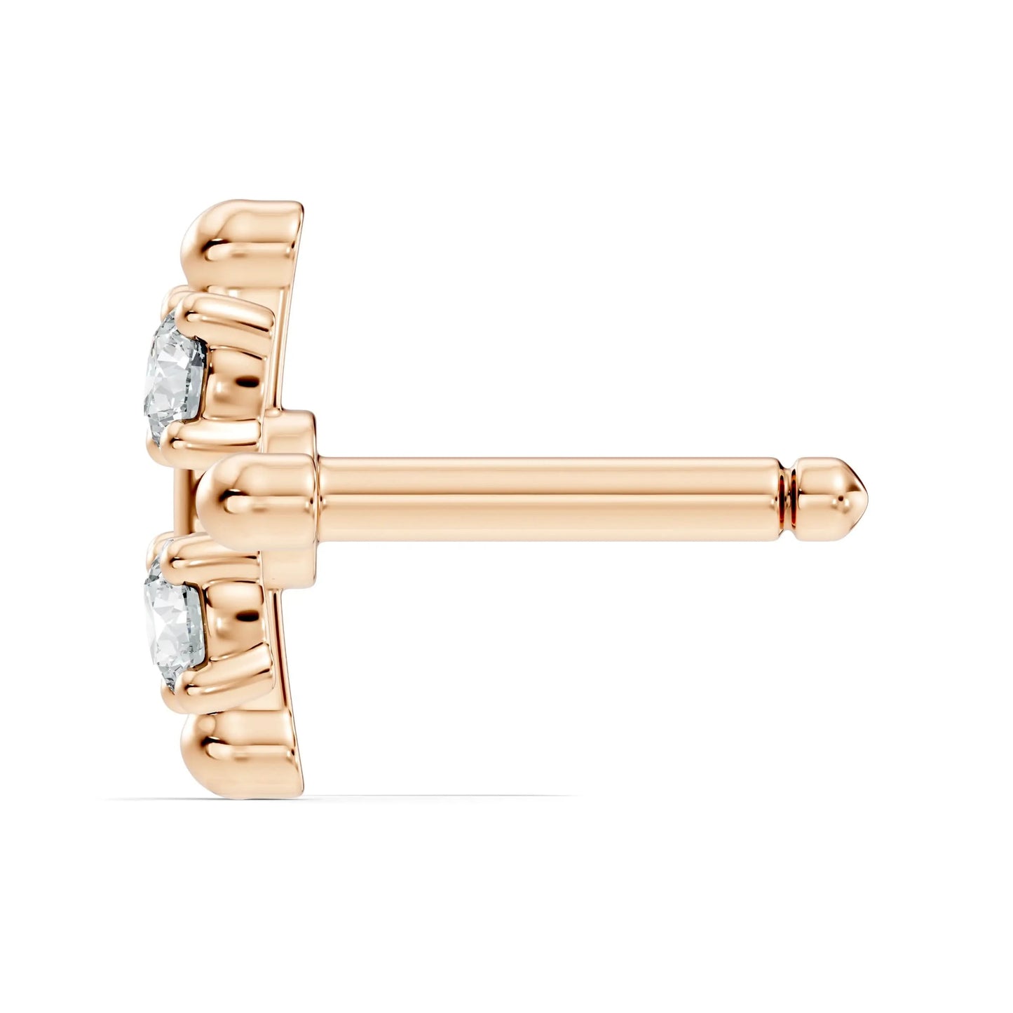 silver Luxe Bloom Nose Stud